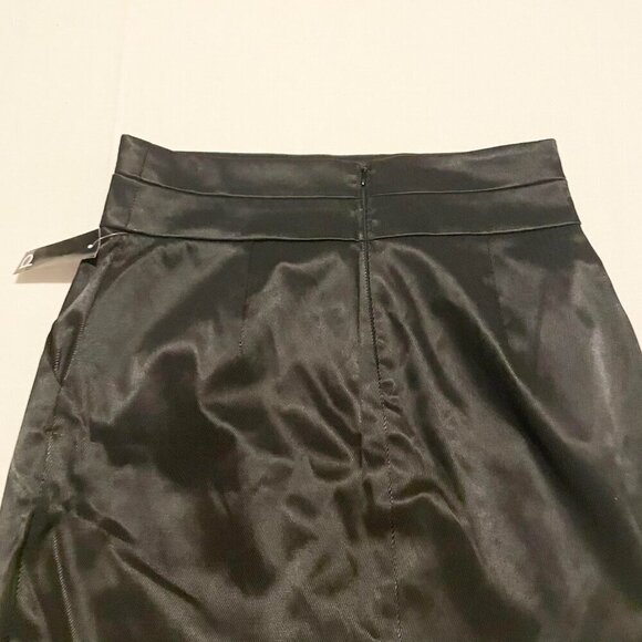 Dynamite High Waisted Shiny Twill Tulip Skirt Womens Size 7 - Picture 11 of 15